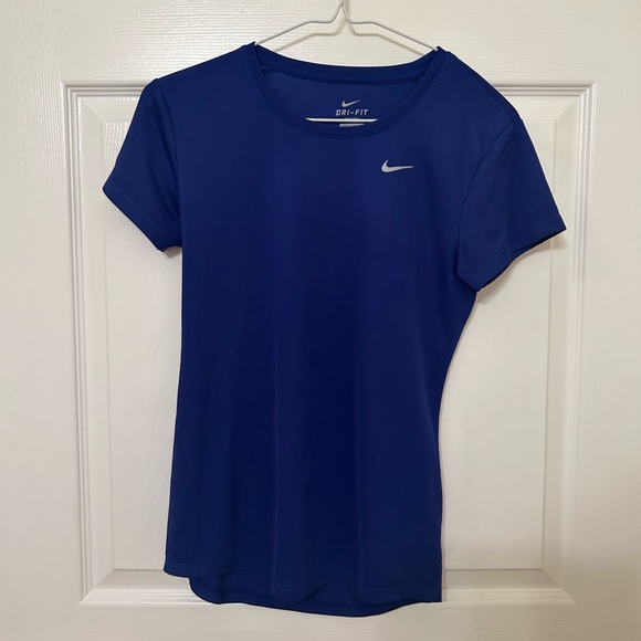 Nike Dri Fit Navy T-Shirt - Picture 3 of 5